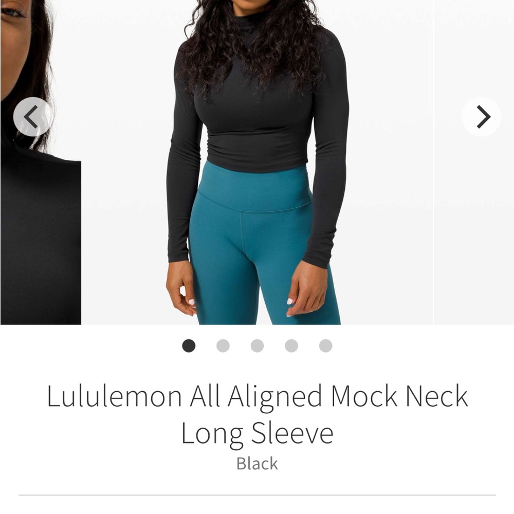 lululemon athletica All Aligned Mock Neck Long Sleeve Shirt (6)